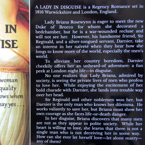 GIFT BOOK, A LADY IN DISGUISE, CLEAN REGENCY ROMANCE by MELLYORA ASHLEY, ESCAPE! - Picture 2 of 5